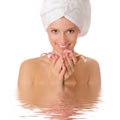 Spa girl Royalty Free Stock Photo