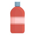 Spa hair conditioner icon cartoon vector. Shampoo bottle