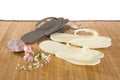 Spa or hotel flip flops Royalty Free Stock Photo