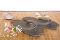 Spa or hotel flip flops Royalty Free Stock Photo