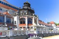 Spa House at the Baltic sea, near the Pier, Sopot, Poland Royalty Free Stock Photo