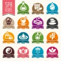 Spa icon set