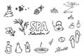 Spa icons set. Royalty Free Stock Photo