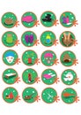 spa icons. Vector illustration decorative design Royalty Free Stock Photo