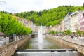 Spa Karlovy Vary , Tepla river Royalty Free Stock Photo