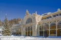Spa main colonnade in winter - Marianske Lazne - Czech Republic Royalty Free Stock Photo