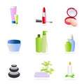 Spa and make up icons Royalty Free Stock Photo
