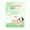 Spa and Massage Poster Editable of Square Background Illustration Suitable for Social media, Feed, Card, Greetings, Print and Web