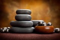 Spa massage stones Royalty Free Stock Photo