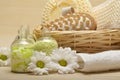 Spa - massage tools and bath salt Royalty Free Stock Photo