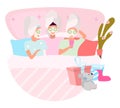 Spa party flat concept icon Royalty Free Stock Photo