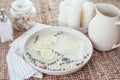 Spa pedicure bath with herbs Royalty Free Stock Photo