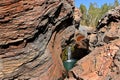 Spa pool Hamersley Gorge Karijini National Park Pilbara region in Western Australia Royalty Free Stock Photo