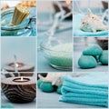 Spa purity collage Royalty Free Stock Photo