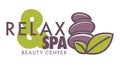 Spa and relax beauty center logotype isolated icon Royalty Free Stock Photo