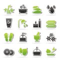 Spa and relax objects icons Royalty Free Stock Photo