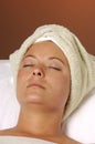 Spa Relaxation After Facial Royalty Free Stock Photo