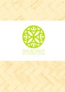 Spa Retreat Organic Eco Background. Nature Friendly Vector Concept On Rough Textured Background