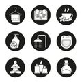 Spa salon icons set Royalty Free Stock Photo