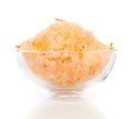 Spa sea salt in bowl Royalty Free Stock Photo