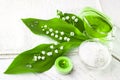 Spa. sea salt essential oils and lily of the valley