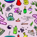 Spa seamless pattern Royalty Free Stock Photo