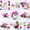 Spa series. Collage of wellness products