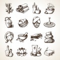 Spa Sketch Icons