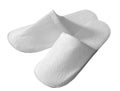 Spa slippers white Royalty Free Stock Photo