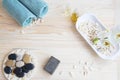 Spa still life flat lay Royalty Free Stock Photo