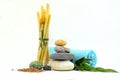 Spa stones with bamboo Royalty Free Stock Photo