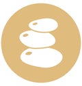 Spa Stones Isolate Vector Icon Editable Royalty Free Stock Photo