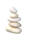 Spa stones isolated white background Royalty Free Stock Photo