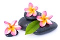 Spa stones and plumeria Royalty Free Stock Photo