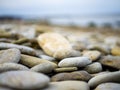 Spa stones, sea beach Royalty Free Stock Photo