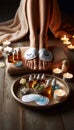 A spa-style pedicure treatment, Ai generated image Royalty Free Stock Photo