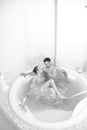 Spa therapy for couples Royalty Free Stock Photo