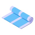 Spa towel icon isometric vector. Cloth blanket