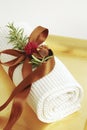 SPA towels wellness Royalty Free Stock Photo