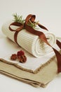 SPA towels wellness Royalty Free Stock Photo