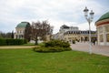 The spa town of Franzensbad with parks and spa houses in the spring - Czech republic Royalty Free Stock Photo