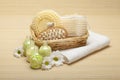 Spa treatment - bath salt and massage tools