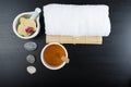 Spa treatment essentials Royalty Free Stock Photo