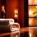 spa wellness relaxation and healing area concept photo