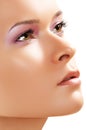 Spa, wellness, skin care. Close-up of beauty face Royalty Free Stock Photo