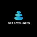 Spa and wellness vector logo. Thai massage emblem. Zen logo. Zen garden sign