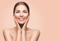 Spa woman with perfect skin Royalty Free Stock Photo