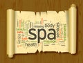 Spa word cloud vector illustration