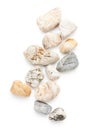 Spa zen stones arrangement on white Royalty Free Stock Photo