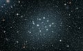 Starry night sky vector background